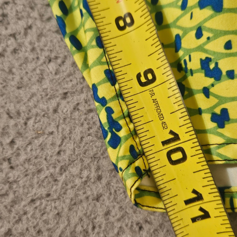 Pelagic Board Shorts Mens 36 Dorado Green Yellow Blue Mahi Print Fishing Trunks - Picture 4 of 5